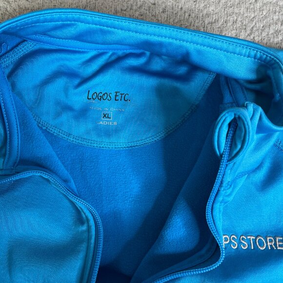 UPS Employee Jacket Womens XL Blue Full Zip Uniform Long Sleeve Logo Pockets - Picture 4 of 7